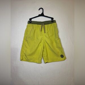 Patagonia MENS SMALL YELLOW AND GREEN Baggies Swim Shorts